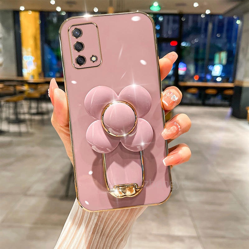 Ốp lưng OPPO A74 4G F19 F19S A95 4G RENO 6 LITE TPU Mềm Siêu Mỏng Mạ Điện Hình Cối Xay Gió 3D Chống Sốc Cho OPPO A74 4G F19 F19S A95 4G RENO 6 LITE Mạ điện Ốp Điện Thoại
