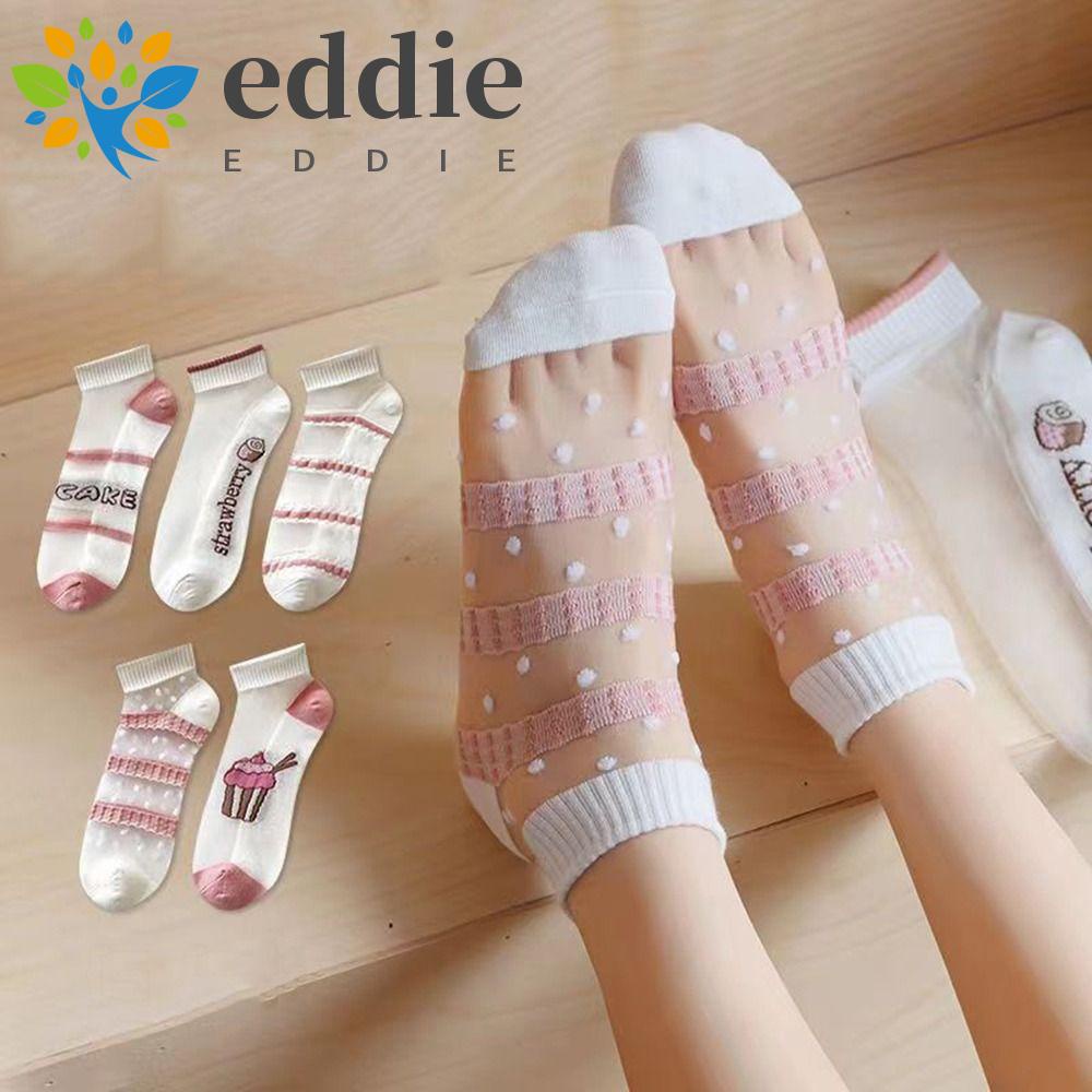 Vớ Thuyền Vải Lụa Thủy Tinh Trong Suốt 26Ede Miệng Nông Kiểu Lolita Dễ Thương Cho Bạn Gái