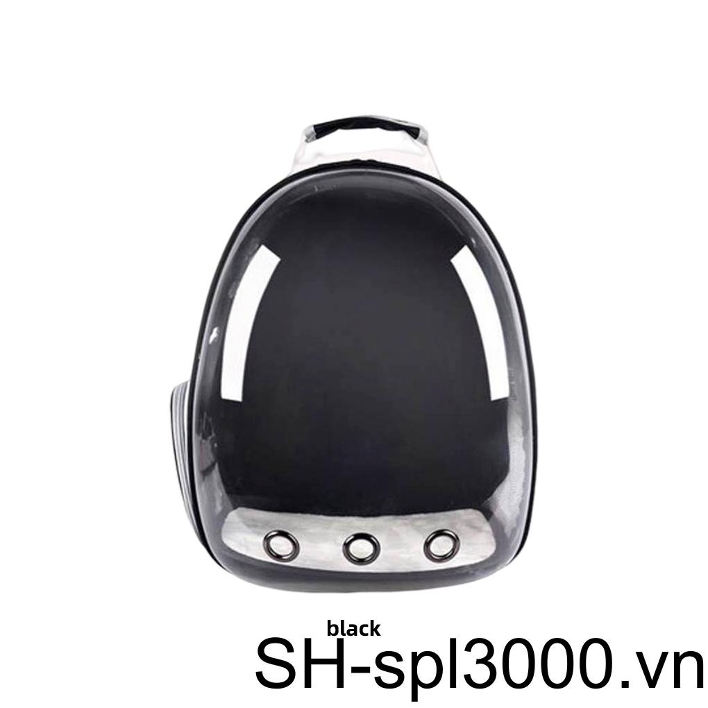 Ba Lô Đeo Vai Mang Thú Cưng Sức Chứa Lớn Màu Đen Có Thể Điều Chỉnh