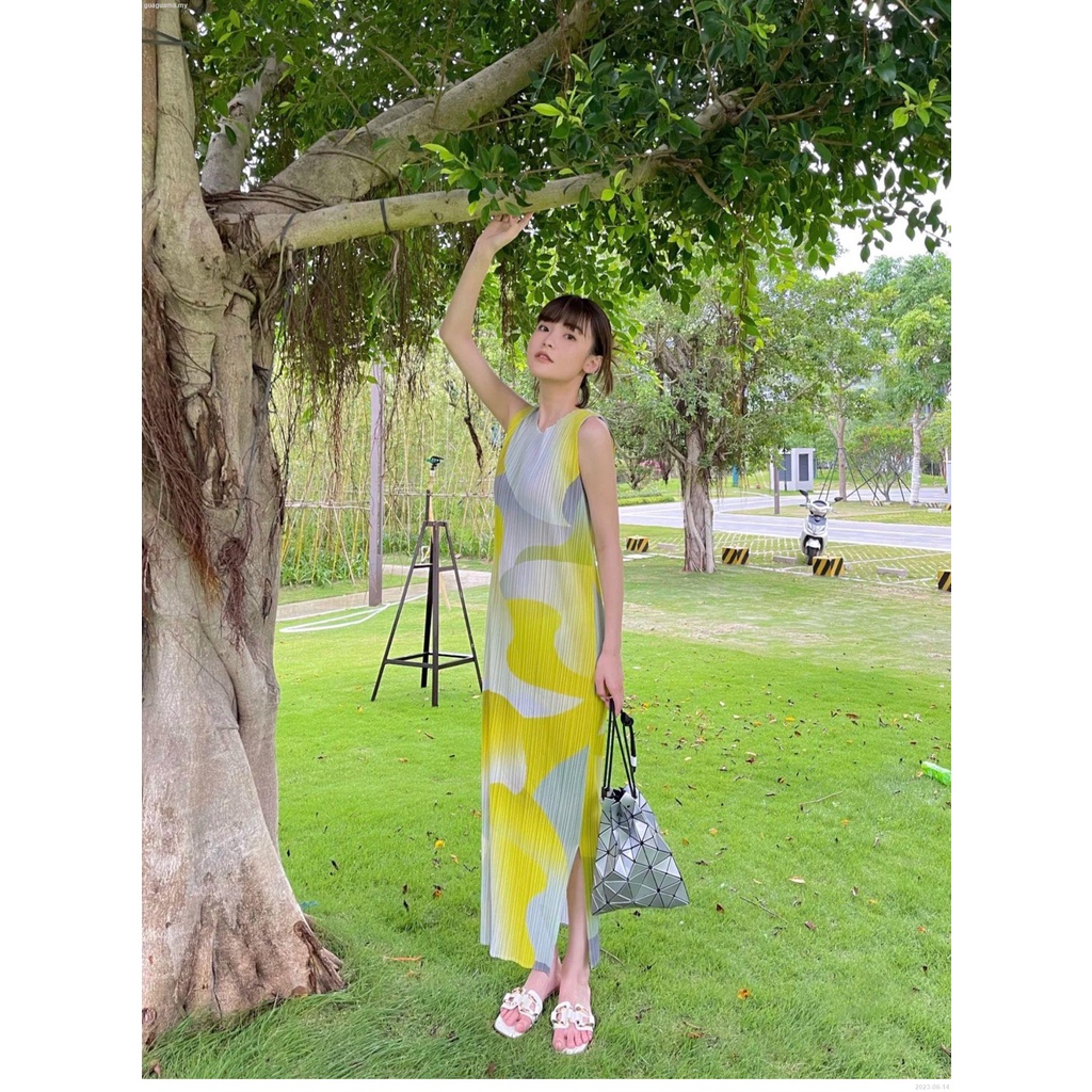 Đầm Xếp Ly Dáng Rộng Cổ Tròn Không Tay Thời Trang Mùa Hè 2023-06 - 14