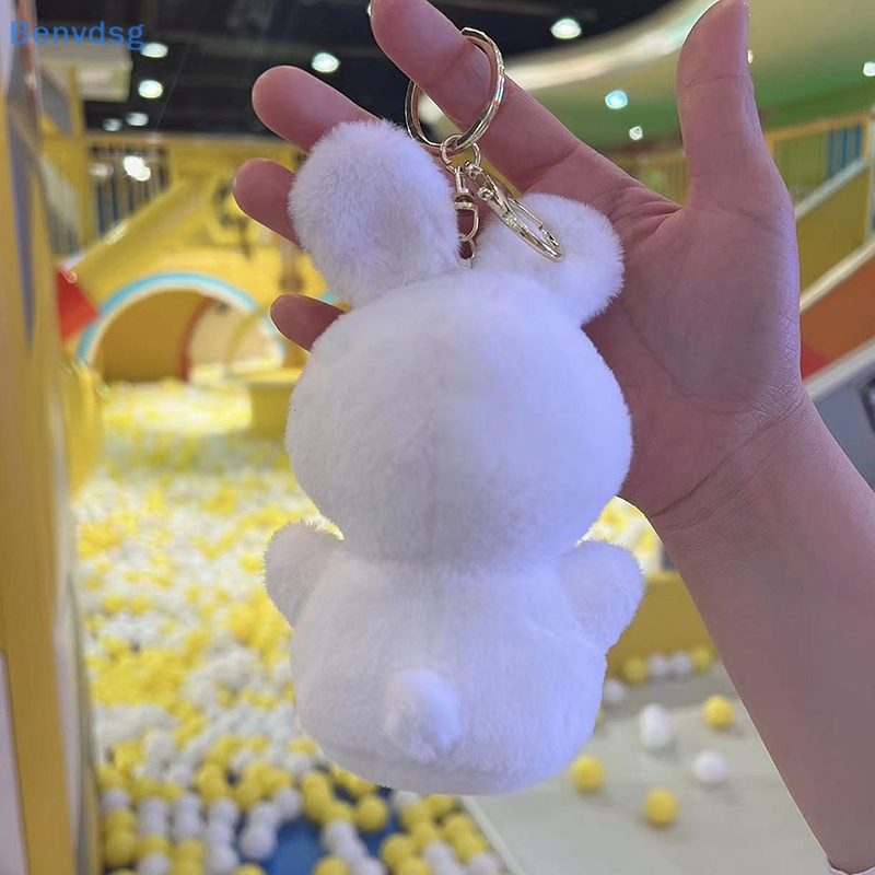 1 Móc Khóa Thỏ Nhồi Bông Màu Kẹo Ngọt Dễ Thương