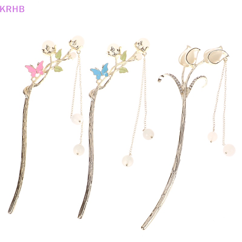 Kẹp Tóc Hình Bướm Đính Đá Thời Trang Mới