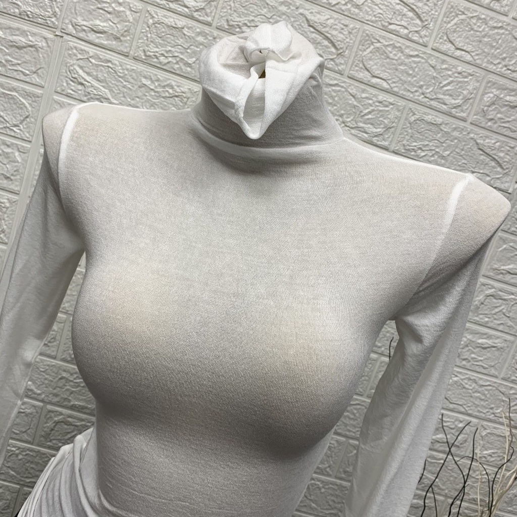 Áo Thun Nữ Tay Dài Ôm Dáng Phong Cách Hàn Quốc Gợi Cảm