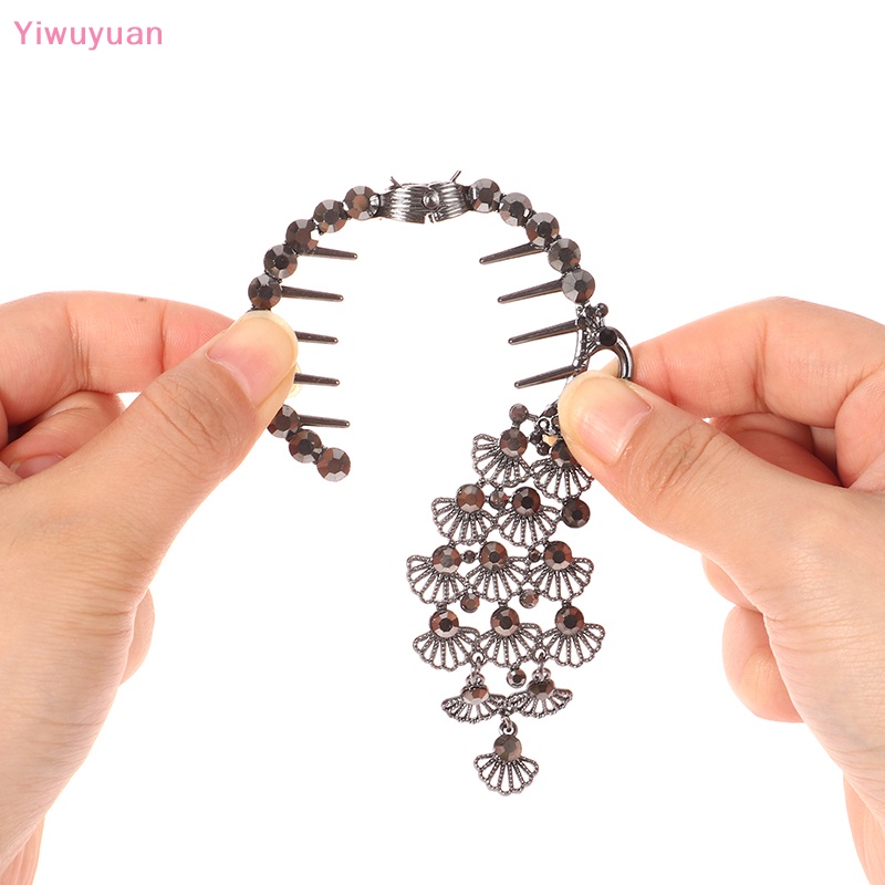 Kẹp Tóc Đuôi Ngựa Đính Đá Thời Trang Mới