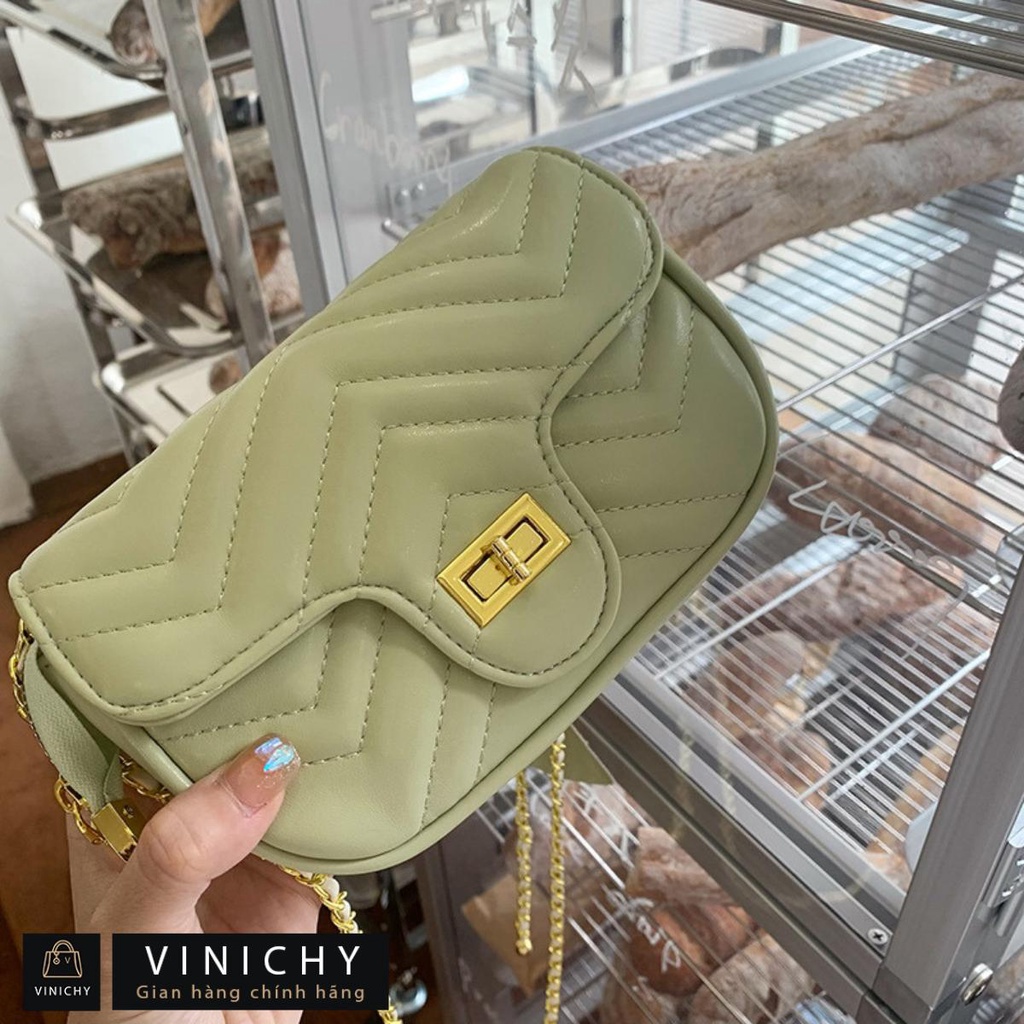 Túi xách nữ đeo chéo, đeo vai, đi chơi, đi học VINICHY size 18cm HA356