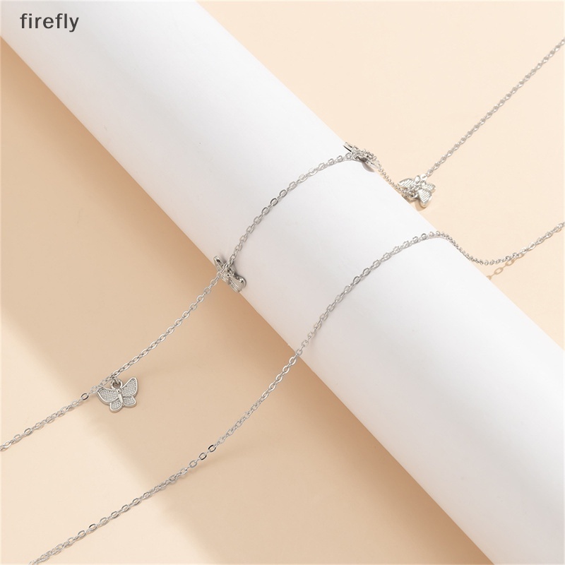 [firefly] Dây Xích Đôi Đeo Thắt Lưng Phối Mặt Hình Bướm Thời Trang Đi Biển Mùa Hè Quyến
