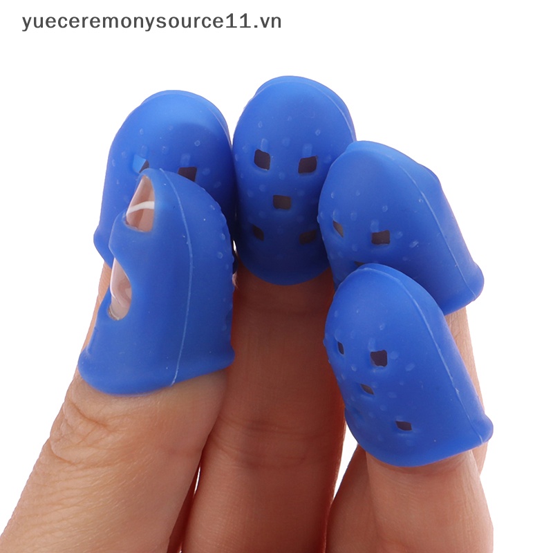 Bộ 5 Miếng Silicone Bảo Vệ Ngón Tay Khi Chơi Đàn Guitar / Ukulele