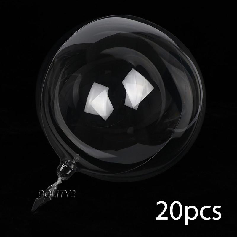 Set 2 / 20 Bong Bóng Trong Suốt Dùng Trang Trí Tiệc Cưới