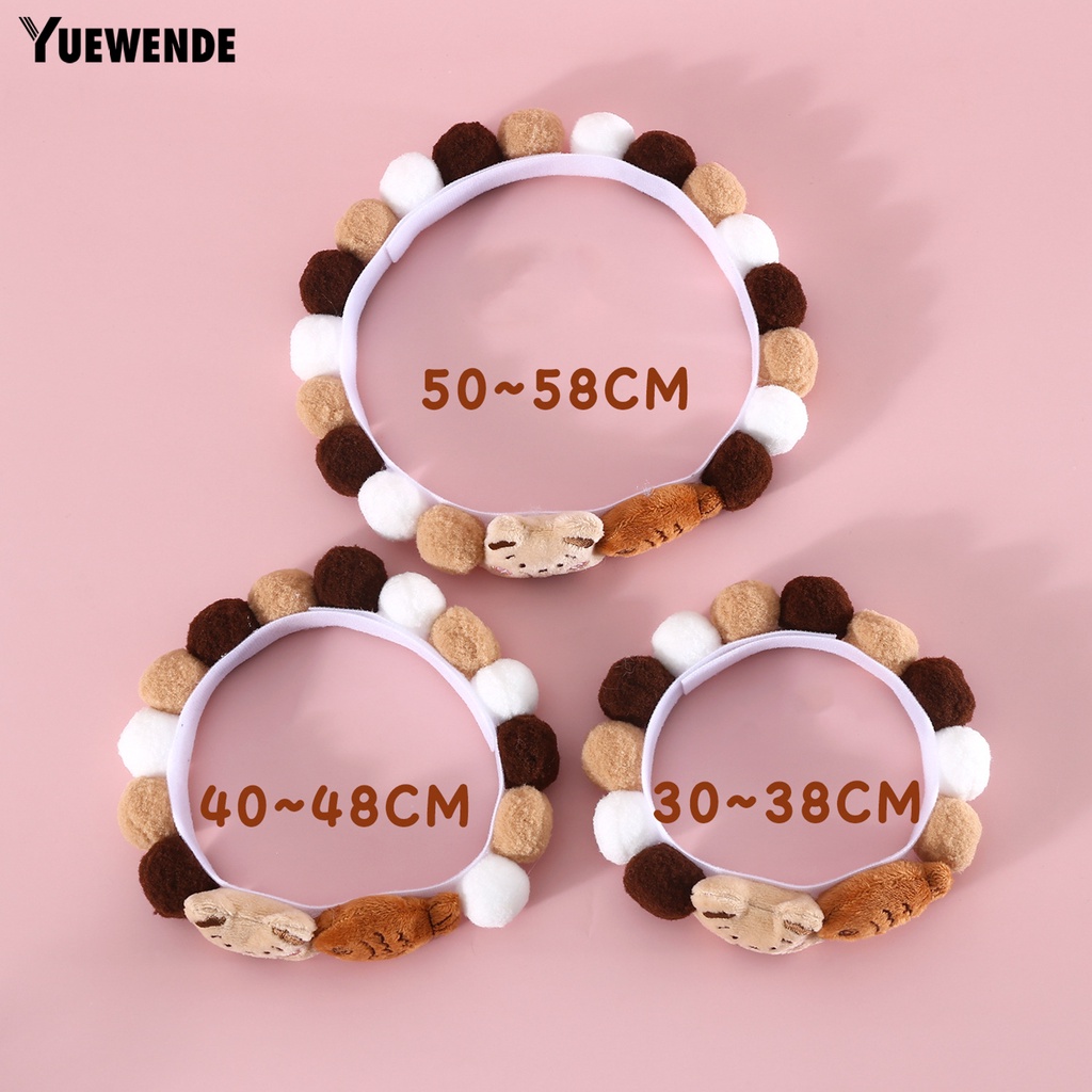 Vòng Cổ Đính Banh Lông Mềm Dễ Thương Cho Thú Cưng