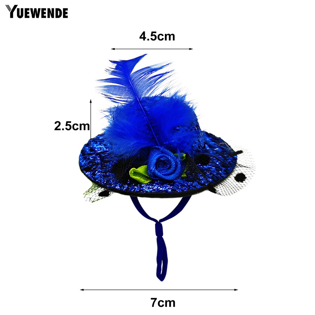 Yq.e Mũ Lông Gà Đính Lông Vũ Trang Trí Vui Nhộn Dành Cho Gia Cầm