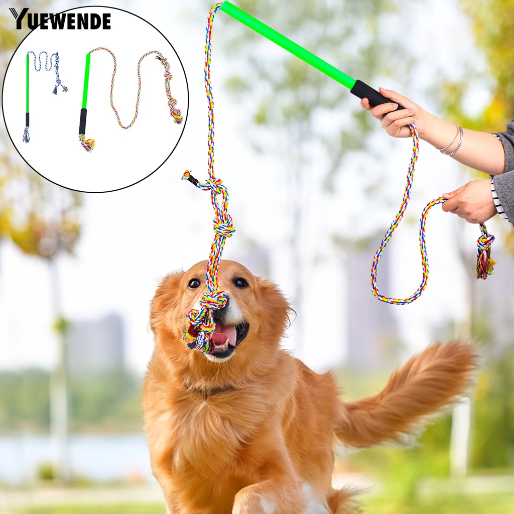 1 Bộ Gậy Đồ Chơi Bằng Cotton Bện Chống Cắn Thoải Mái Huấn Luyện Cún Cưng IQ