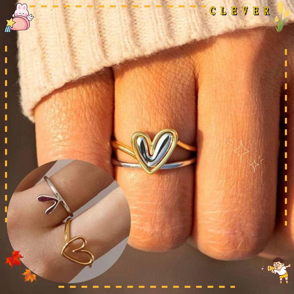 Nhẫn Hình Trái Tim Tinh Xảo Sáng Tạo Cho Nữ