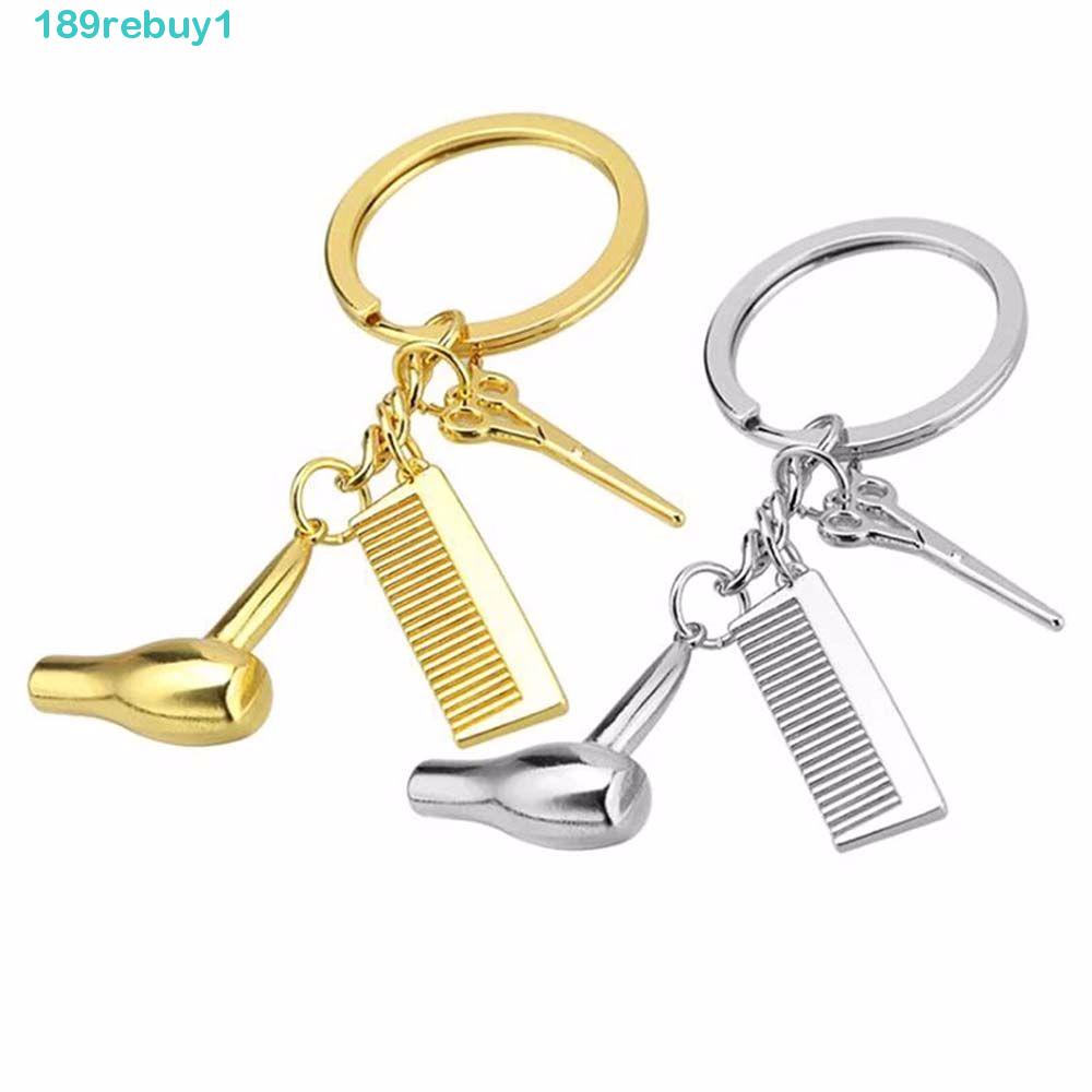 Rebuy1 Móc Khóa Hình Kéo Cắt Tóc Tạo Kiểu Trang Trí Nội Thất Xe Hơi