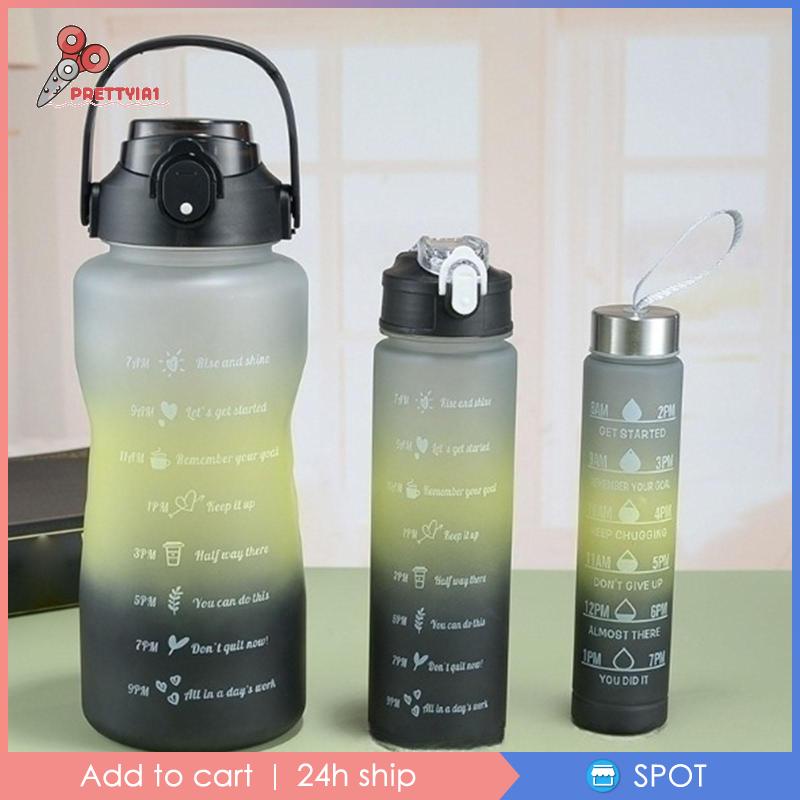 [Prettyia1] 3 Bình Đựng Nước Di Động Có Thể Tái Sử Dụng Cho Tập Gym / Đạp Xe