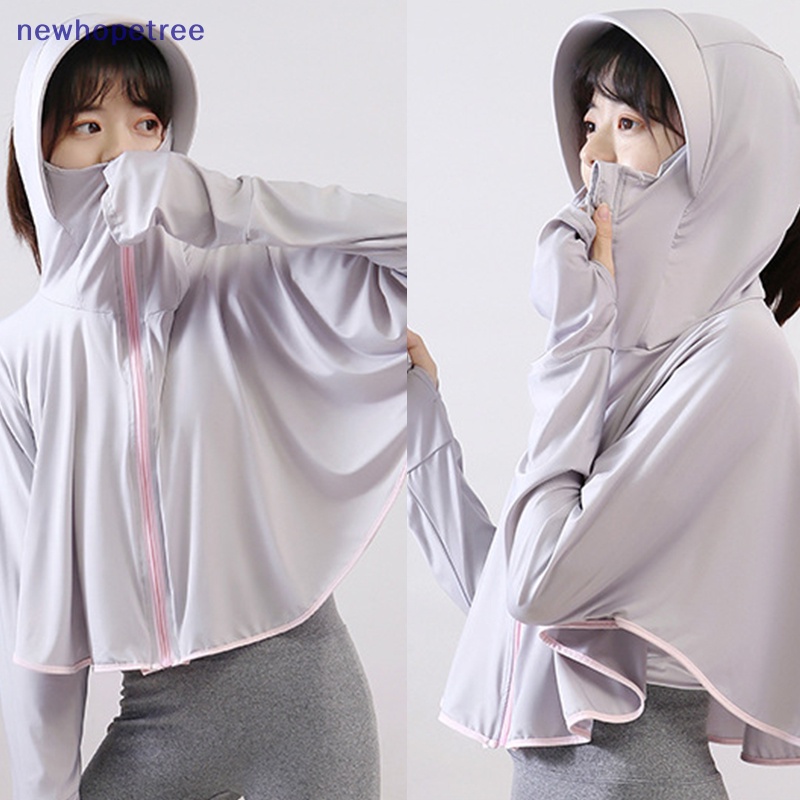 Áo Khoác Màu Trơn Bằng Lụa Mát Chống Tia UV Thời Trang Mùa Hè