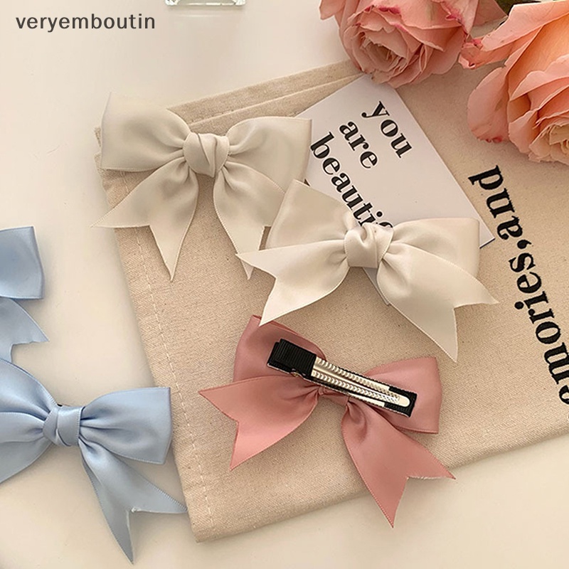 1 Cặp Kẹp Tóc Đuôi Ngựa Sa Hình Nơ 2 Cái Thời Trang Mùa Hè Dành Cho Bạn Nữ