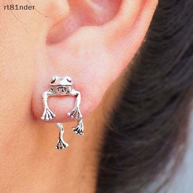 1 Đôi Bông Tai Hình Chú Ếch Phong Cách Gothic Thời Trang Cho Nữ Y2k