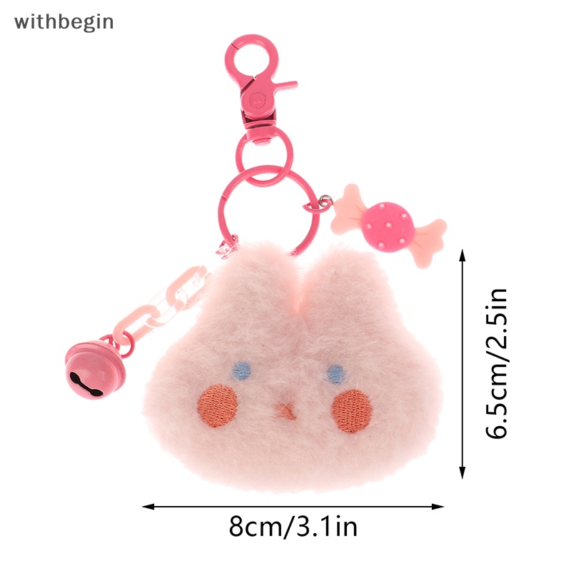 Móc Khóa Hình Thỏ / Gà Nhồi Bông Dễ Thương Dùng Trang Trí Ba Lô / Ô Tô