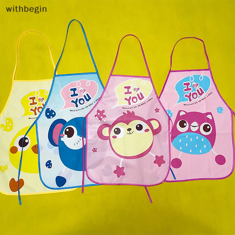 1 Tạp Dề Họa Tiết Hoạt Hình Bằng EVA Chống Thấm Nước Cho Bé