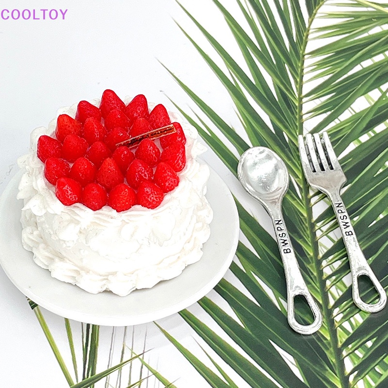 Set 4 Muỗng Nĩa Trang Trí Nhà Búp Bê Tỉ Lệ 1: 6