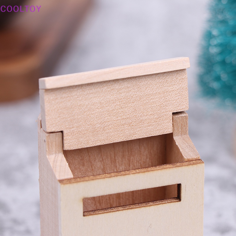 Hộp Thư Gỗ Mini Tỷ Lệ 1: 12 Dùng Trang Trí Nhà Búp Bê DIY