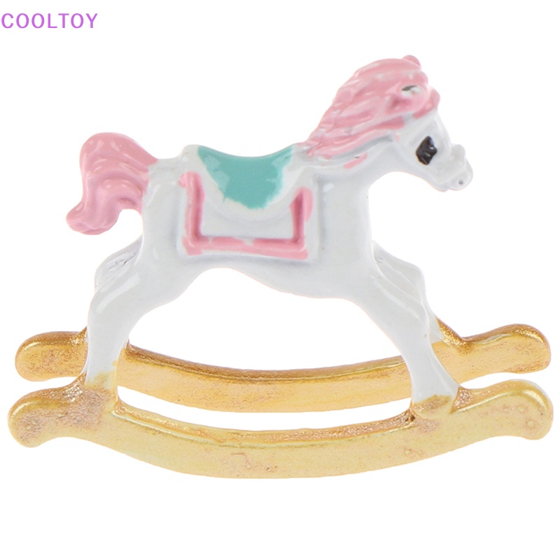 1 Ngựa Gỗ Mini Dễ Thương 1: 12 Trang Trí Nhà Búp Bê