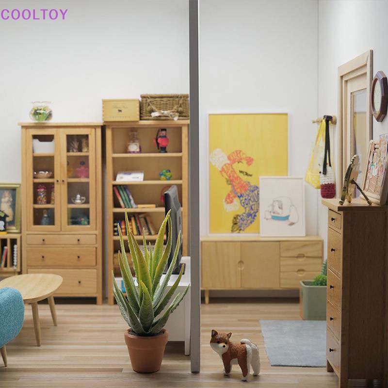 Kệ Sách Mini Tỷ Lệ 1: 12 Dùng Để Trang Trí Nhà Búp Bê