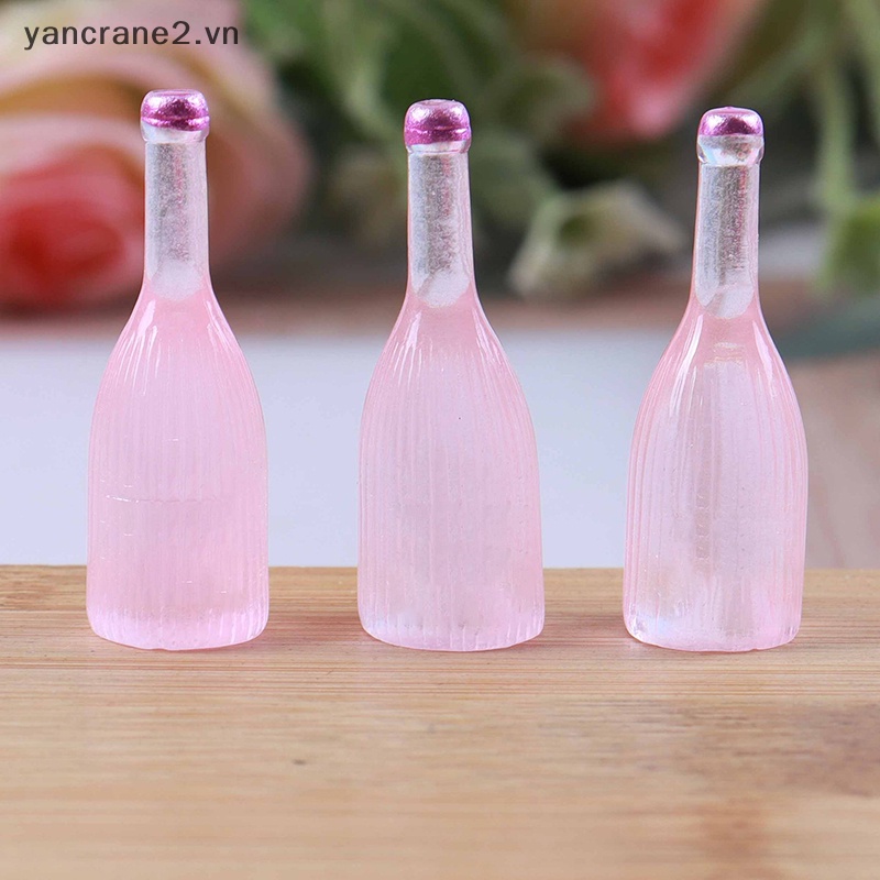 Set 10 Chai Rượu Mini Bằng Nhựa Resin Tỉ Lệ 1 / 12 Cho Nhà Búp Bê yancrane2.vn