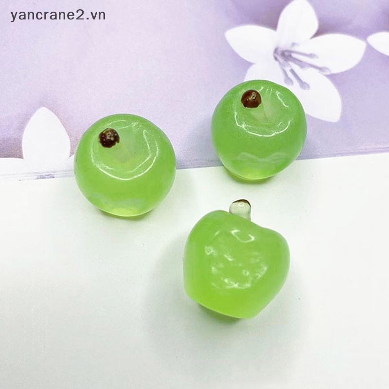 Bộ 5 Quả Táo Mini Bằng Nhựa Phát Quang Dễ Thương Dùng Trang Trí {yancrane2.vn}