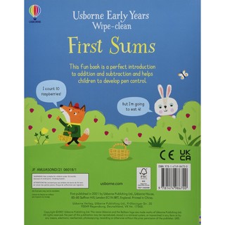 Early Years Wipe-Clean First Sums