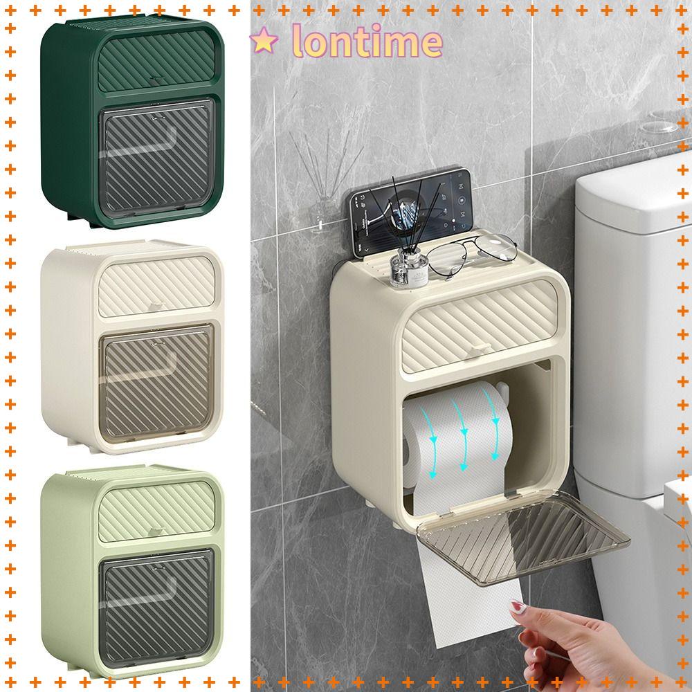 Giá Đỡ Cuộn Giấy Vệ Sinh 2 Tầng Gắn Tường Tiện Lợi