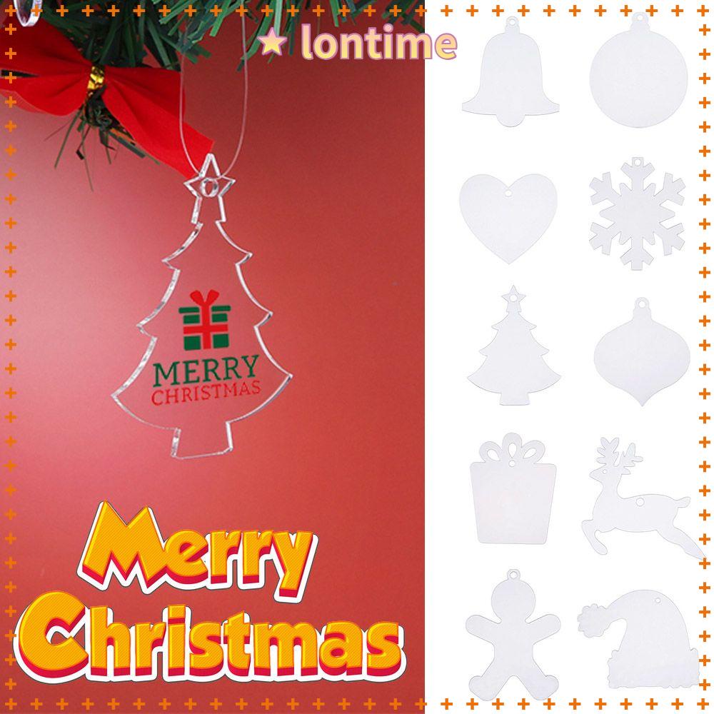 10 Cây Thông Giáng Sinh Nhựa Acrylic Trong Suốt