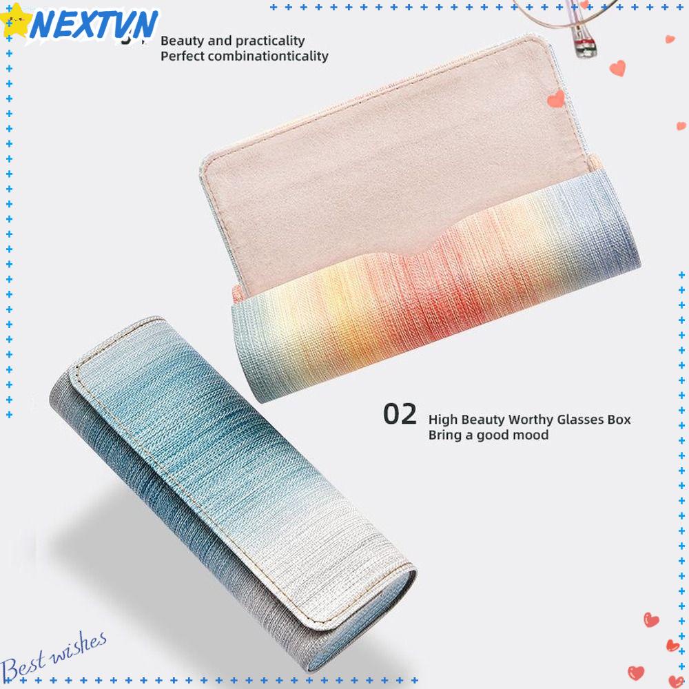 Hộp Đựng Mắt Kính Chống Áp Lực Màu Sắc Cầu Vồng Sáng Tạo