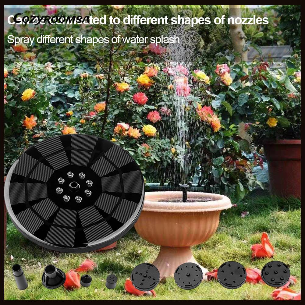 Đài Phun Nước Năng Lượng Mặt Trời 3W Cho Khu Vườn / Ao / Hồ Bơi / Bể Cá