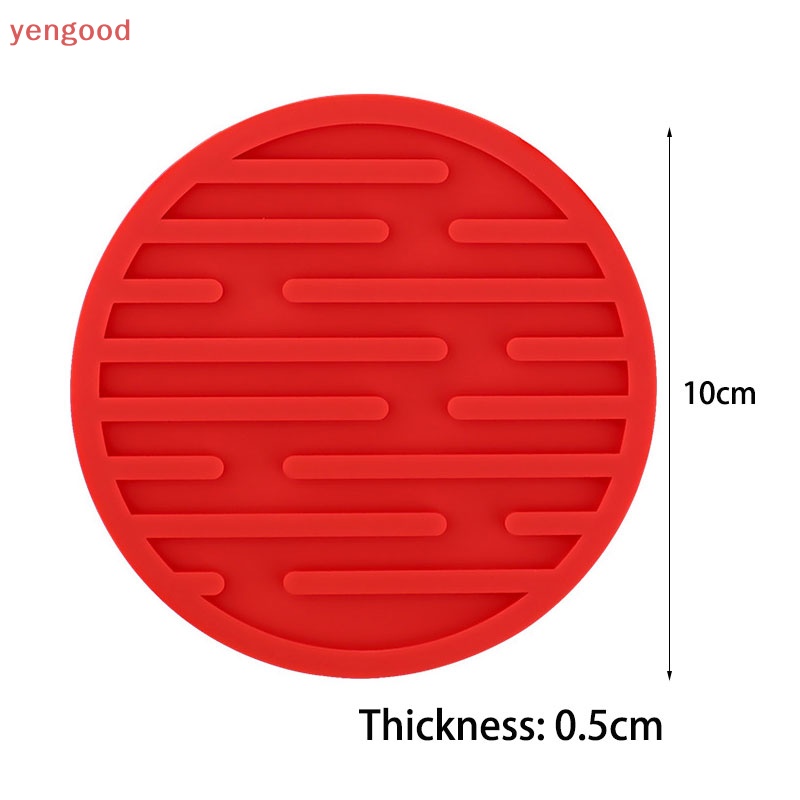 Đế Lót Ly Hình Tròn Bằng Silicone Chịu Nhiệt Chống Trượt