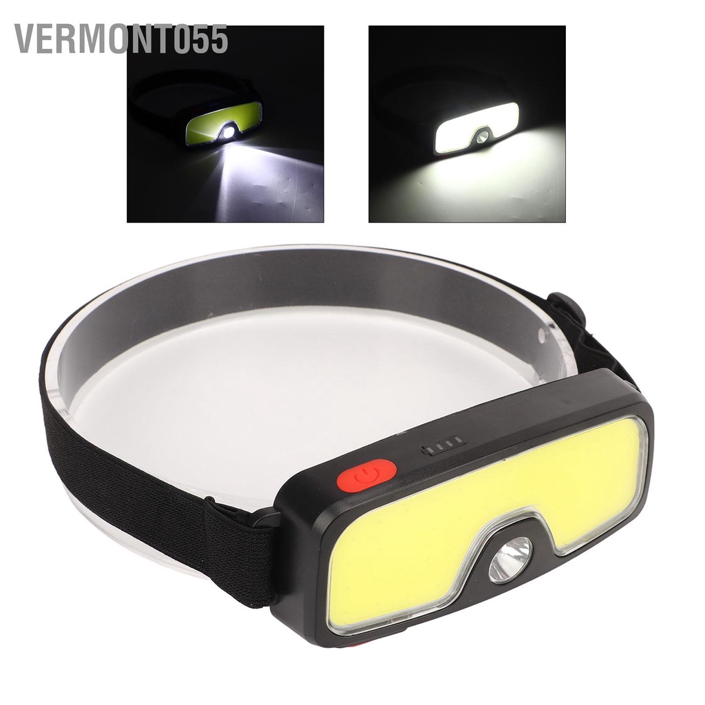 Vermont055 Đèn Pha Ngoài Trời Với 5 Chế Độ Chiếu Sáng Nguồn Đôi Chống Thấm Nước Để Chạy Cắm Trại Câu Cá