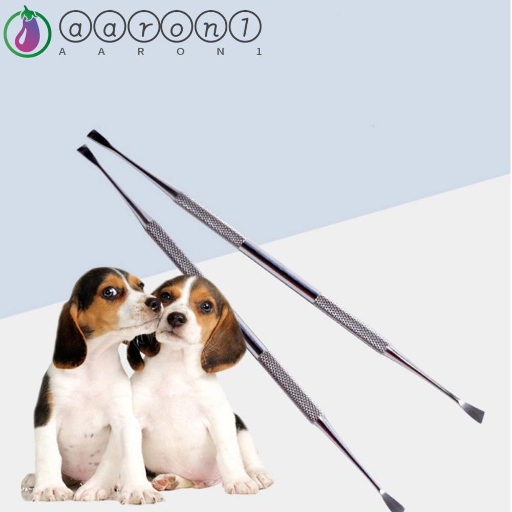 Dụng Cụ Vệ Sinh Răng Hai Đầu Bằng Thép Không Gỉ AARON1 Cho Thú Cưng