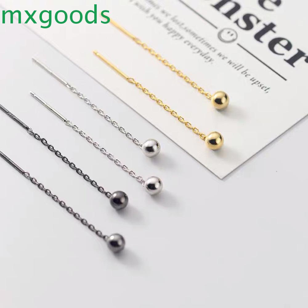 Khuyên Tai Dạng Hạt Ngắn 4cm Đơn Giản Sáng Tạo Cho Nữ