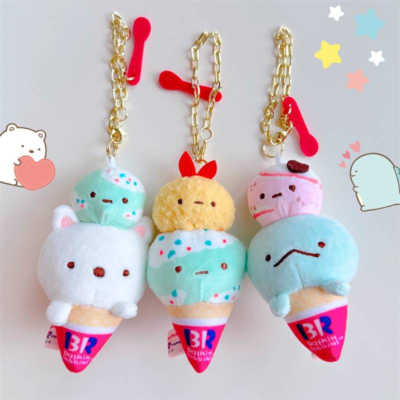 Móc Khóa Hình Que Kem Sumikkogurashi Nhồi Bông Dễ Thương Dành Cho Bé Gái