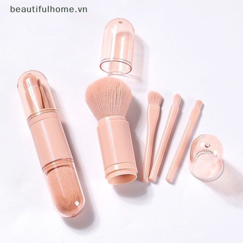Bộ Cọ Trang Điểm 4 Trong 1 Có Thể Thu Gọn Tiện Dụng