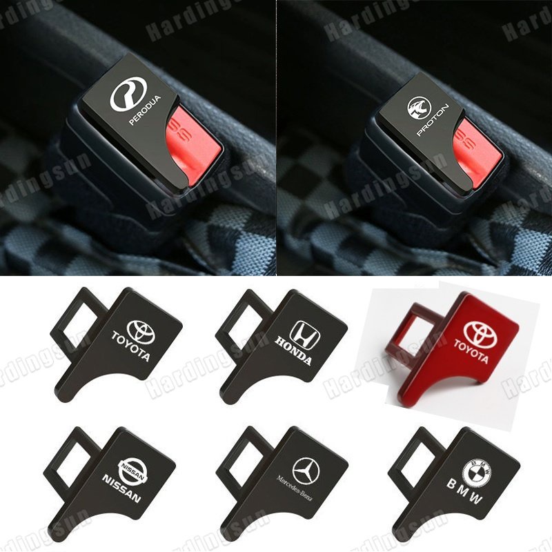 1 / 2 Chốt Khóa Dây An Toàn Cho Xe Hơi Perodua Proton Toyota Honda Nissan