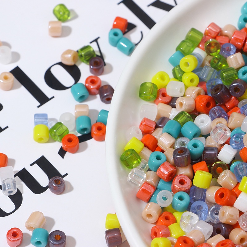 Túi Hạt Xỏ Lỗ Làm Trang Sức Thủ Công 100g 5.5 * 4.5mm