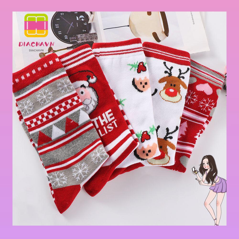 Vớ In Họa Tiết Giáng Sinh Vui Nhộn Cho Nam Và Nữ