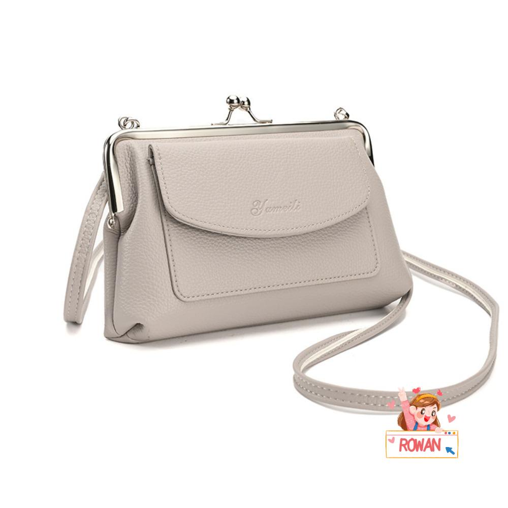 ROWANS Túi Đeo Chéo Da PU Dáng Vuông Màu Trơn Cỡ Lớn Thời Trang Cho Bạn Gái