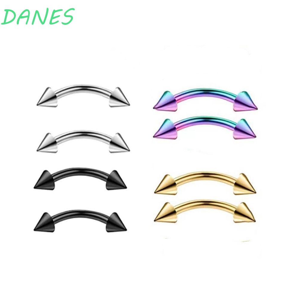 Khuyên Xỏ Cơ Thể Bằng Thép Không Gỉ Hình Nón Phong Cách Punk Gothic