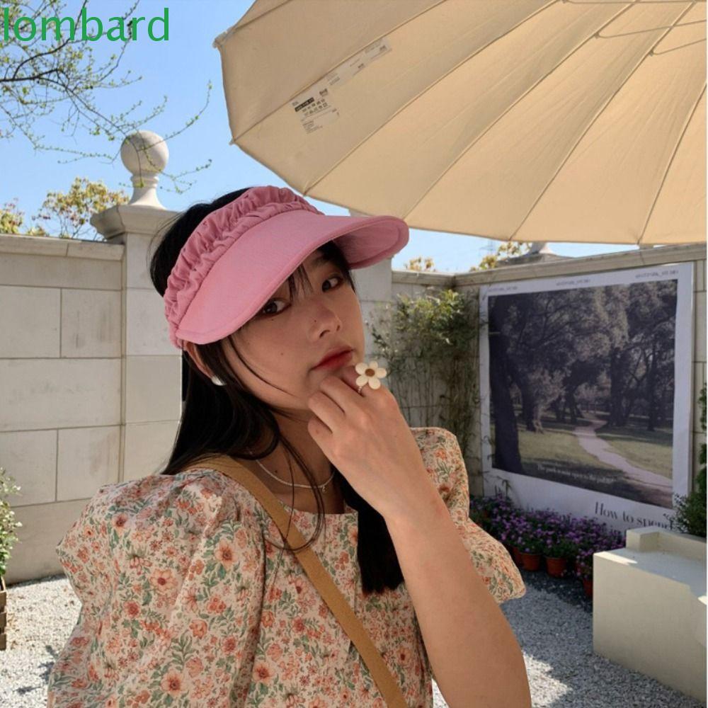 Mũ Chống Nắng Hai Mặt Màu Trơn Gấp Gọn Điều Chỉnh Được Thời Trang Đi Biển Cho Nữ