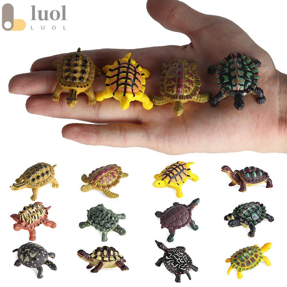 Bộ 12 Mô Hình Rùa Biển Sống Động Dùng Trang Trí