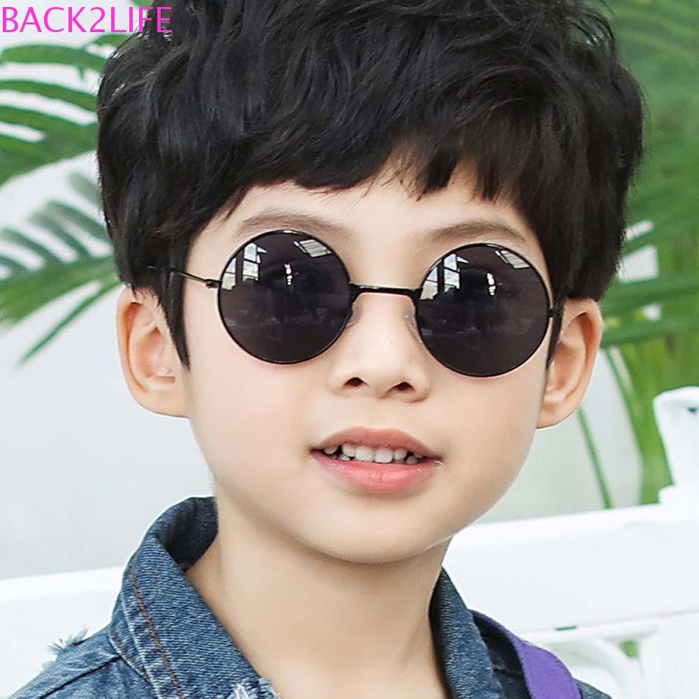 Kính Mát Gọng Tròn Bằng Kim Loại Thời Trang Dành Cho Trẻ Em Back2Lilife