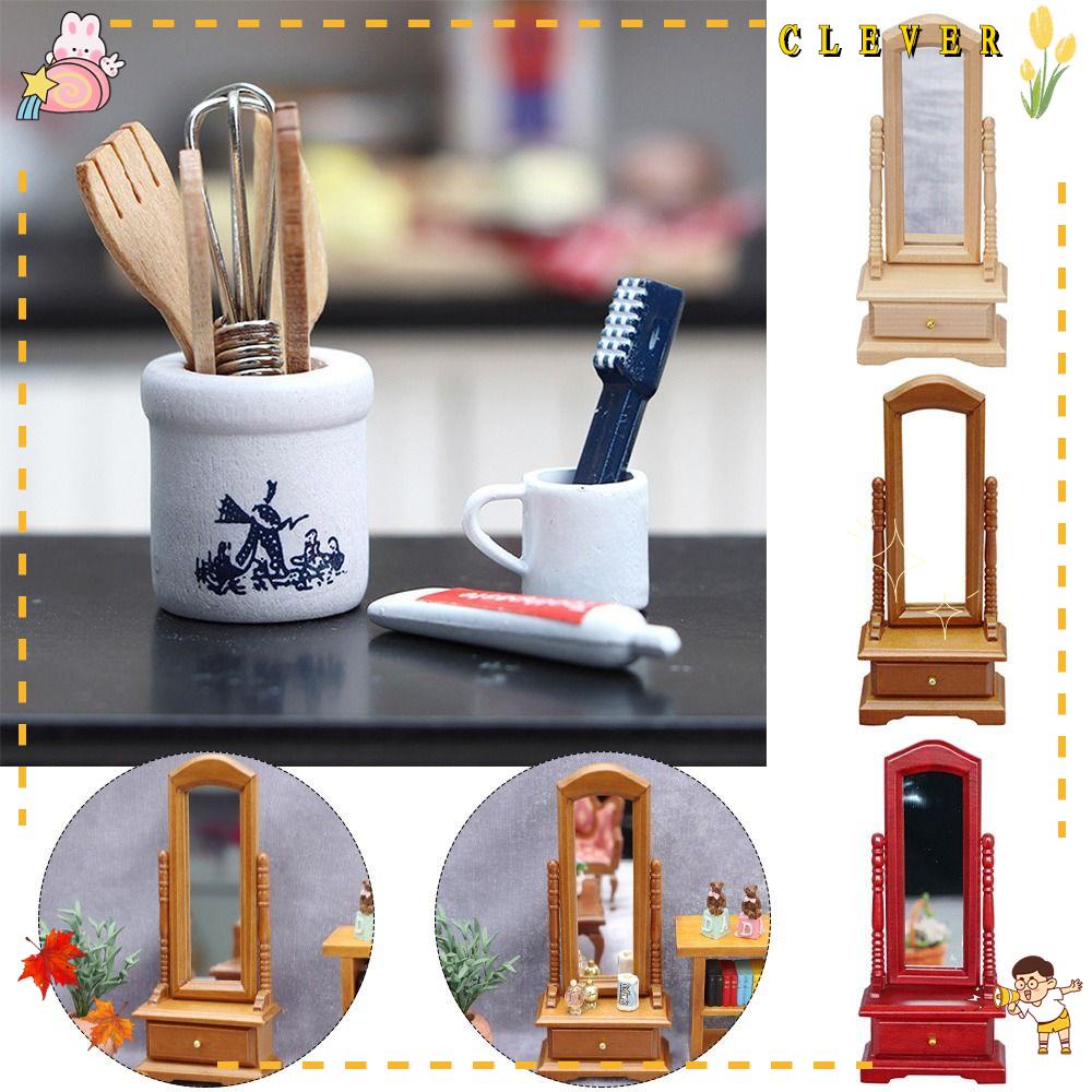 Bàn Chải Đánh Răng Bằng Gỗ Tỉ Lệ 1 / 12 Trang Trí Nhà Búp Bê