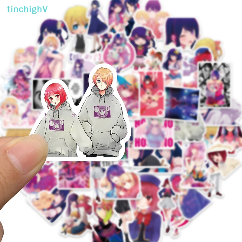 [TinchighV] 50 Nhãn Dán Hoạt Hình Oshi no Ko Anime Trang Trí Laptop Xe Hơi Ván Trượt [Mới]